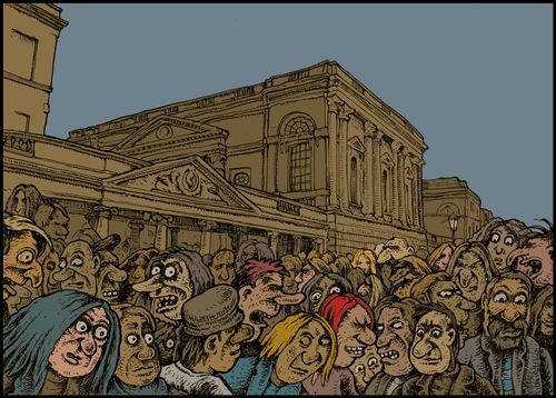 Crowds in Bath