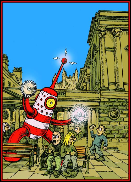 Robot Attack in Bath