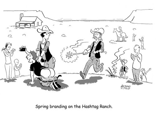 Spring branding on the Hashtag Ranch.