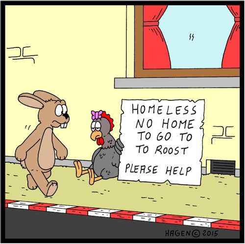 Homeless - No home to go to to roost, please help!
