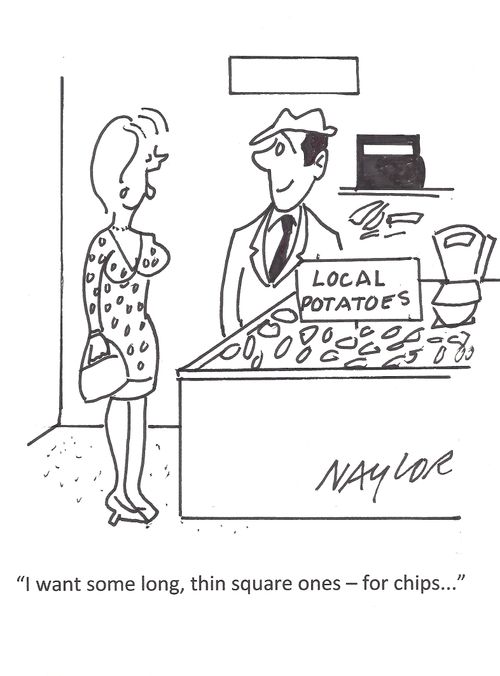 "I want some long, thin square ones - for chips..."