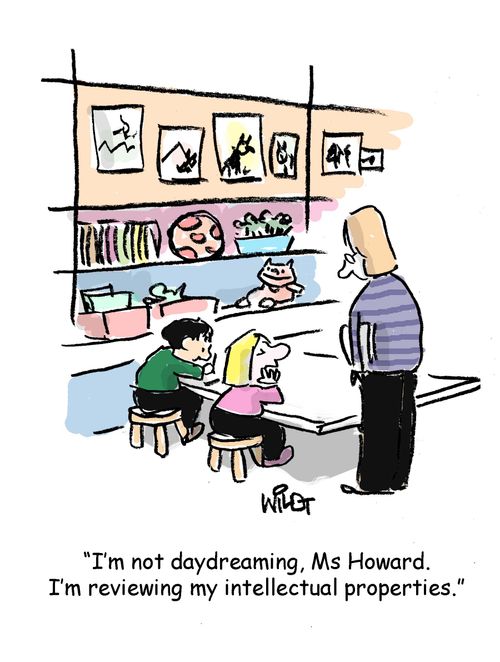 "I'm not daydreaming, Ms Howard. I'm reviewing my intellectual properties."