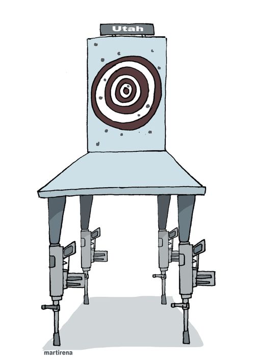 In USA, Utah resumed executions firearm