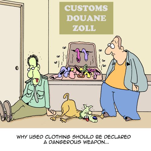 Why used clothing should be declared a dangerous weapon...