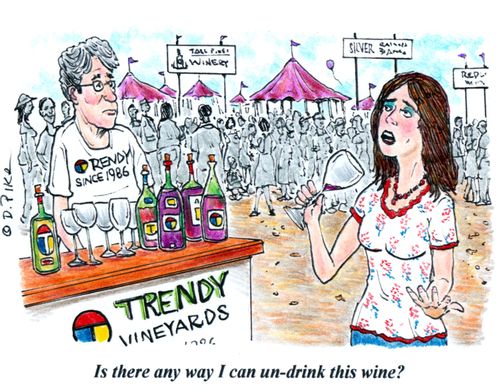 "Is there any way I can un-drink this wine?"