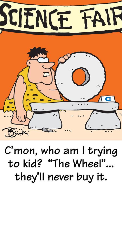 "C'mon, who am I trying to kid? 'The Wheel'...they'll never buy it."