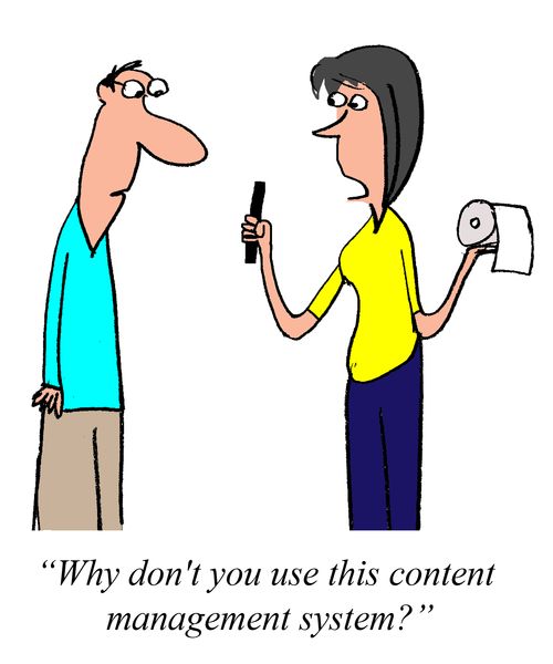 "Why don't you use this content management system?"
