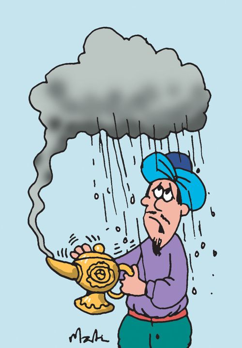 Storm in a magic lamp.