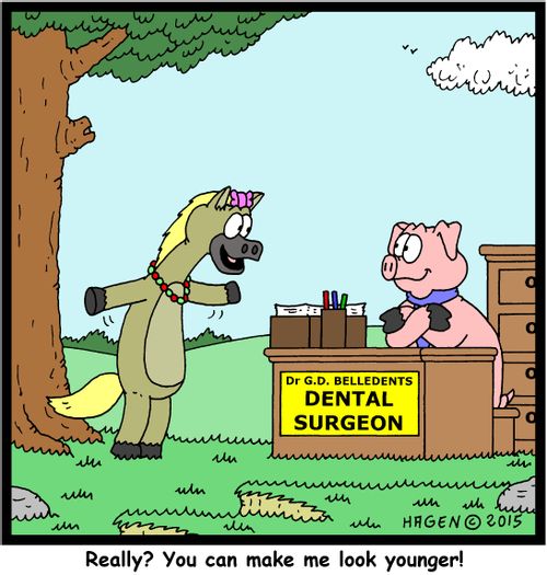 "Really? You can make me look younger!"