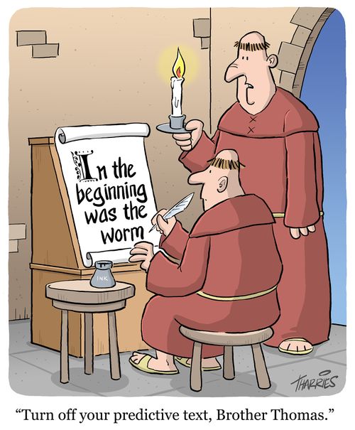 Turn off your predictive text, Brother Thomas