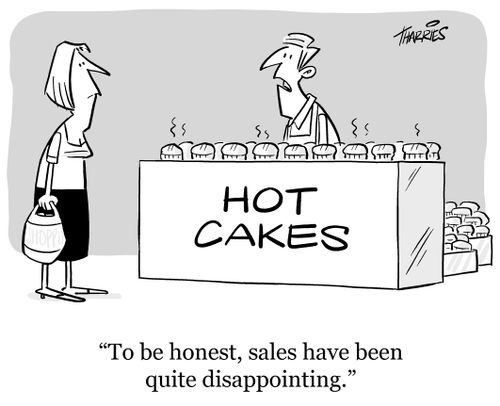 "To be honest, sales have been quite disappointing."