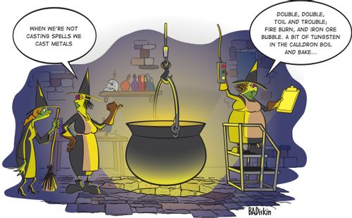 "When we're not casting spells, we cast metals."