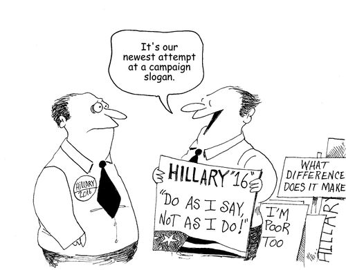 "It's our newest attempt at a campaign slogan."