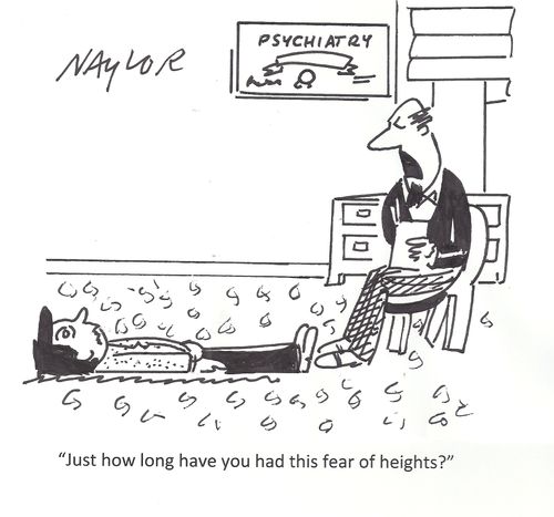 "Just how long have you had this fear of heights?"