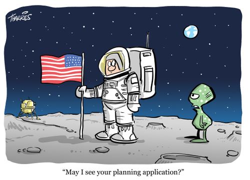"May I see your planning application?"