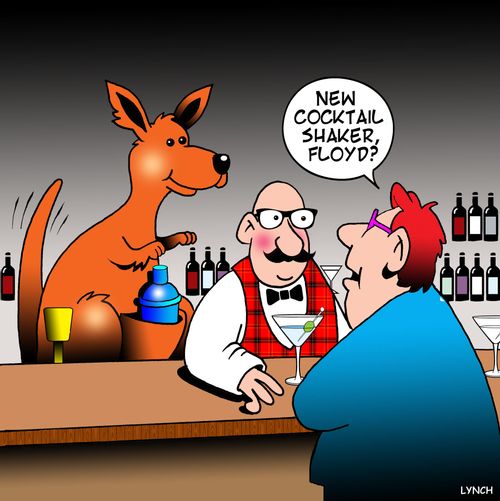 "New cocktail shaker, Floyd?"