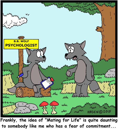 "Frankly, the idea of "Mating for Life" is quite daunting to somebody like me who has a fear of commitment..."