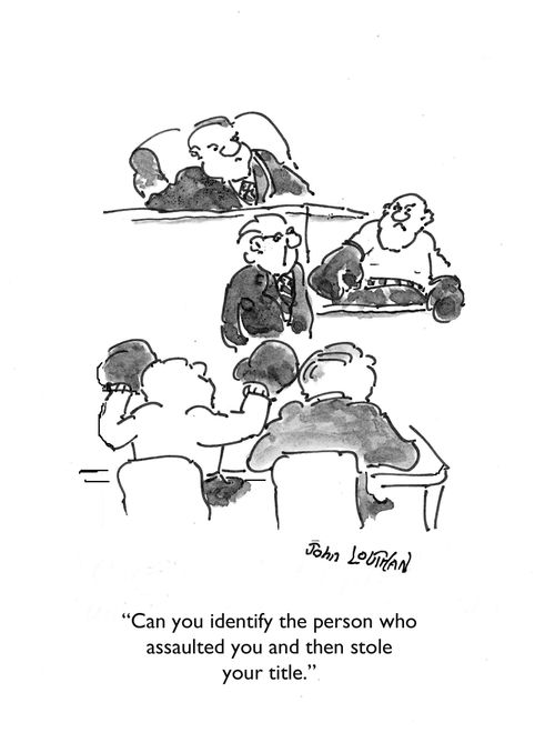 "Can you identify the person who assaulted you and then stole your title?"