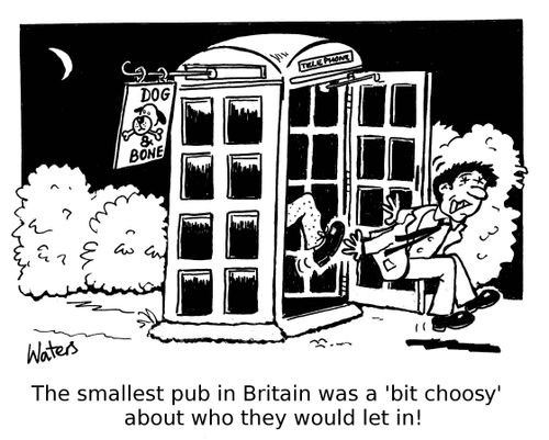 The smallest pub in Britain was a 'bit choosy' about who they would let in!