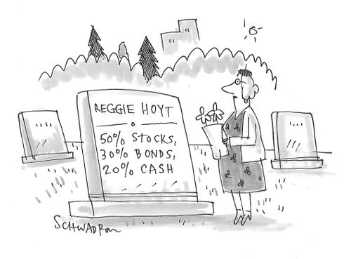 Reggie Hoyt: 50% Stocks, 30% Bonds, 20% Cash.