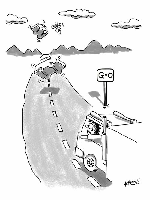 Zero gravity ahead.