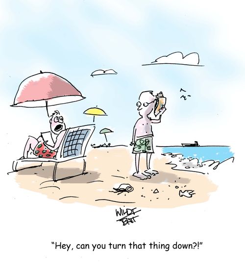 "Hey, can you turn that thing down?!"