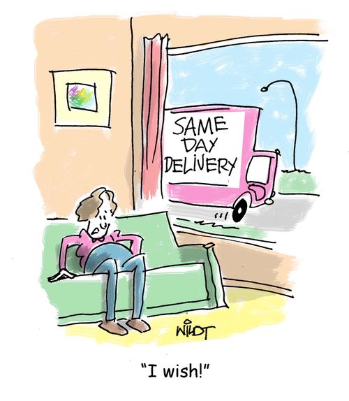 Same Day Delivery: "I wish!"