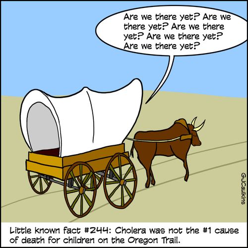 Little known fact #244: Cholera was not the #1 cause of death for children on the Oregon Trail