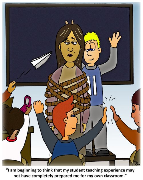 "I am beginning to think that my student teaching experience may not have completely prepared me for my own classroom."
