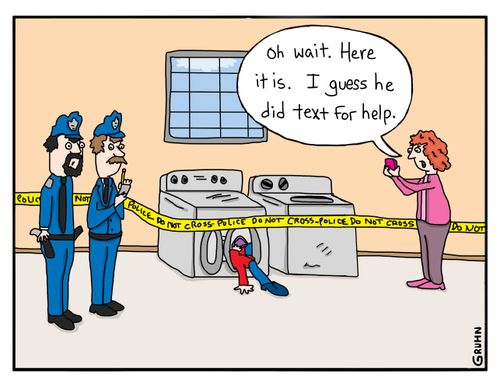 "Okay wait, it just came in. I guess he did text for help."