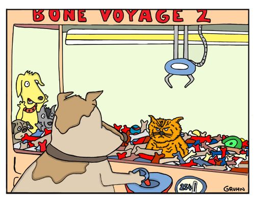 Cat in Arcade Claw Game