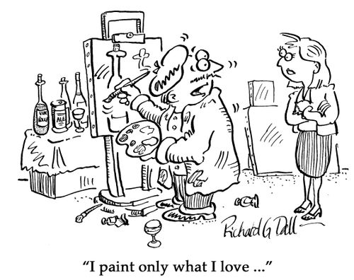 "I paint only what I love..."