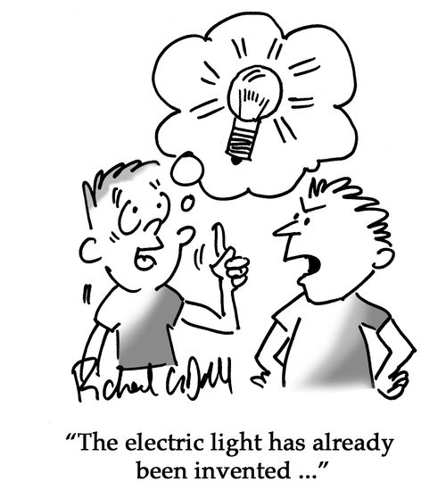 "The electric light has already been invented..."