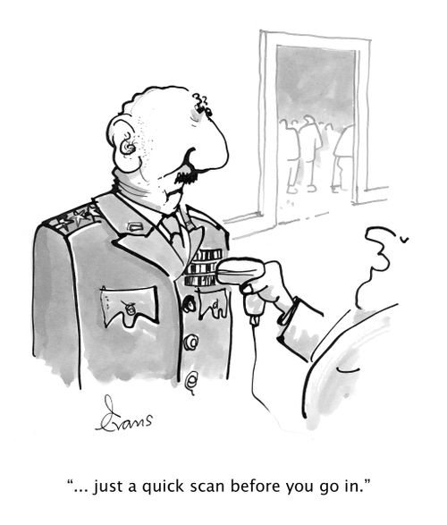 "...just a quick scan before you go in."