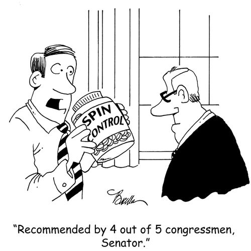 "Recommended by 4 out of 5 congressmen, Senator."
