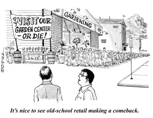 "It's nice to see old-school retail making a comeback."
