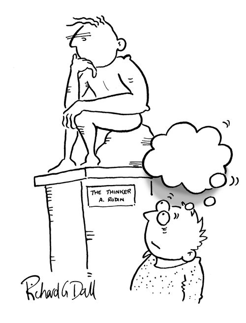 "The Thinker" not inspiring thought.