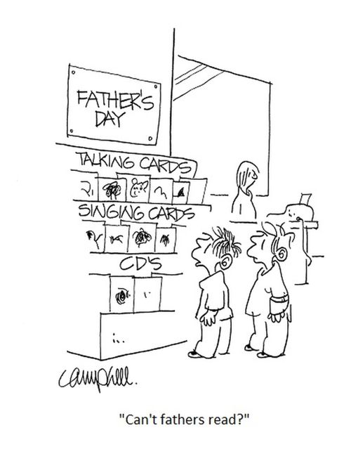 "Can't fathers read?"