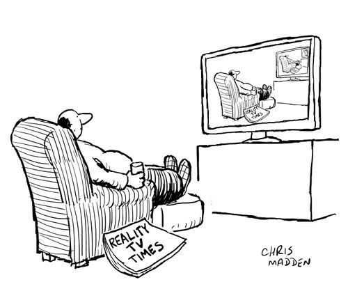 Reality television programme - showing infinite regression