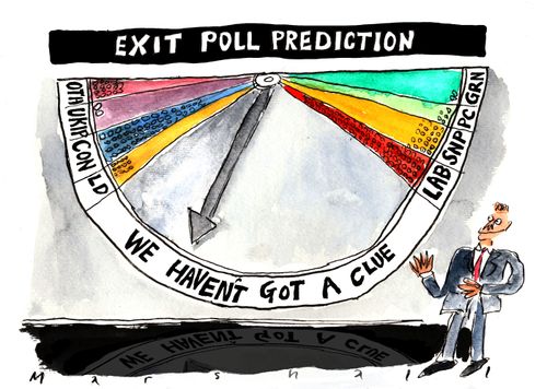 Election poll on TV - We haven't Got A Clue