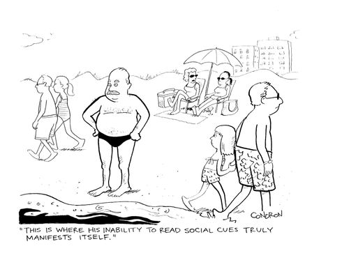 "This is where his inability to read social cues truly manifests itself."