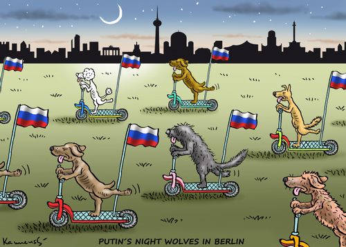Putin's Night Wolves in Berlin