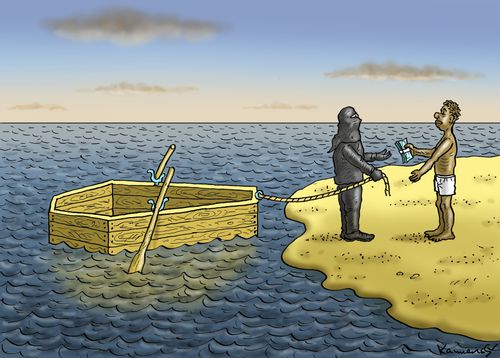 Coffin Migrant Boat