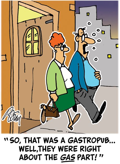 "So, that was a gastropub...well, the were right about the gas part!"