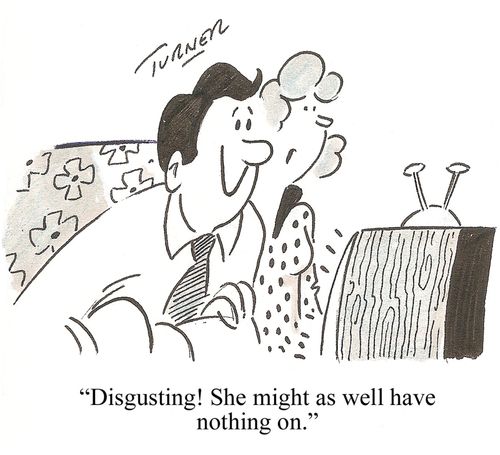 "Disgusting! She might as well have nothing on."