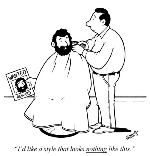 "I'd like a style that looks nothing like this."