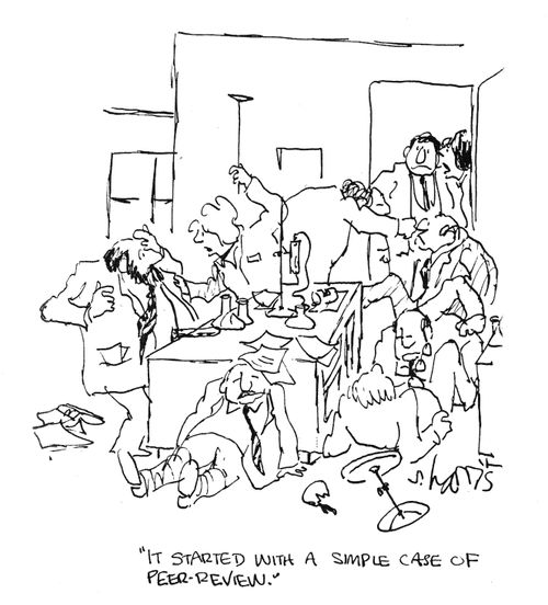 "It started with a simple case of peer review."