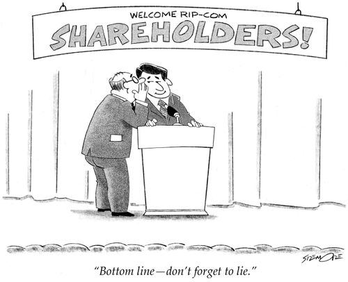 "Bottom line - don't forget to lie."