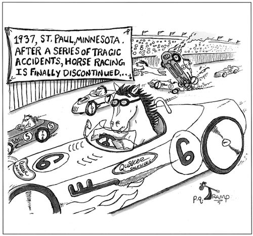 1937, St. Paul, Minnesota. After a series of tragic accidents, horse racing is finally discontinued...