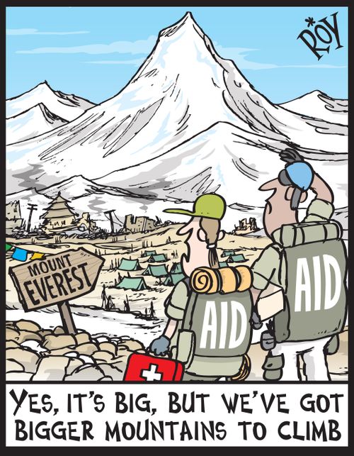 "Yes, it's big, but we've got bigger mountains to climb!"